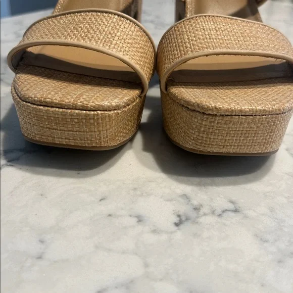 LC Lauren Conrad Beige Strappy Sandals Size 7 - Picture 6 of 7